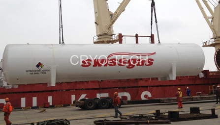 150M3 cryogenic tank,200M3 cryogenic tank,and semi-trailers sent to Ecuador, South America. Shipped on December of 2012.