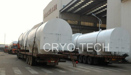 14 Units of 20M3-0.8MPA LNG tanks and 6 Units of 20’-0.8 MPA LNG ISO Tank Container deliver to Russia on Dec of 2015.